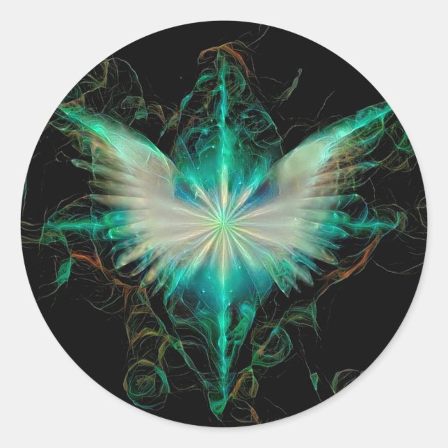 Adesivo Redondo Estrela do Anjo (Frente)