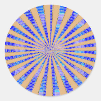 Adesivo Redondo Estrela Dourada única