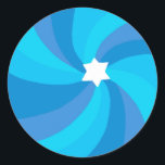 Adesivo Redondo Estrela Nadada Moderna de David Bar Mitzvah Colorf<br><div class="desc">Um adesivo perfeito para um morcego mitzvah, bar mitzvah ou outra celebração judaica! A mão fez arte para você. TOTALMENTE PERSONALIZÁVEL! Clique em "editar usando a ferramenta design" para adicionar texto e ajustar as fontes, cores e posicionamentos. OBRIGADO POR APOIAR ARTISTAS INDEPENDENTES! Todos os trabalho de arte e designs são...</div>