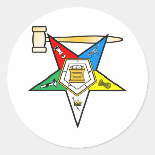 Adesivo Redondo Estrela oriental após artigos da matrona