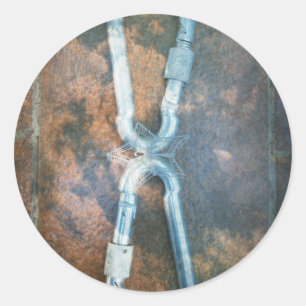 Adesivo Redondo Estrela prateada infinita