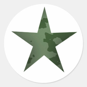 Adesivo Redondo Estrela verde