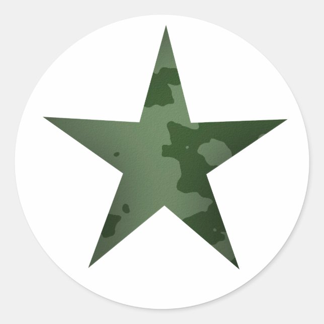 Adesivo Redondo Estrela Verde (Frente)