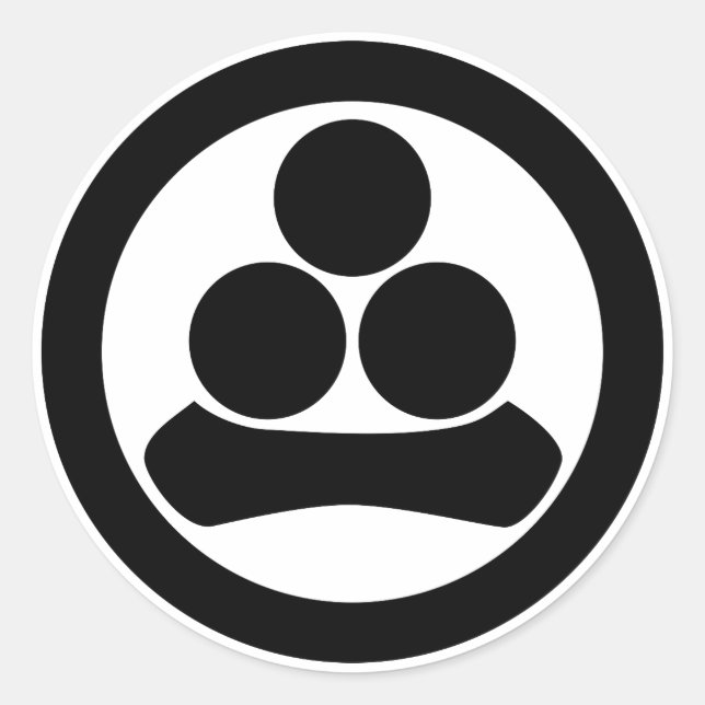 Adesivo Redondo Estrela Watanabe em círculo (Frente)