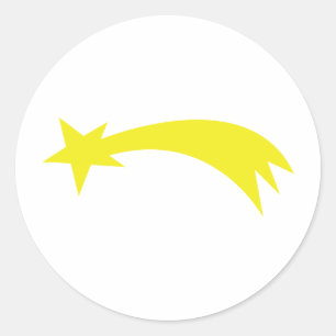 Adesivo Redondo estrela x-mas - estrela em queda