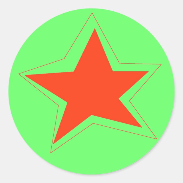Adesivo Redondo Estrelado da Semana (Frente)