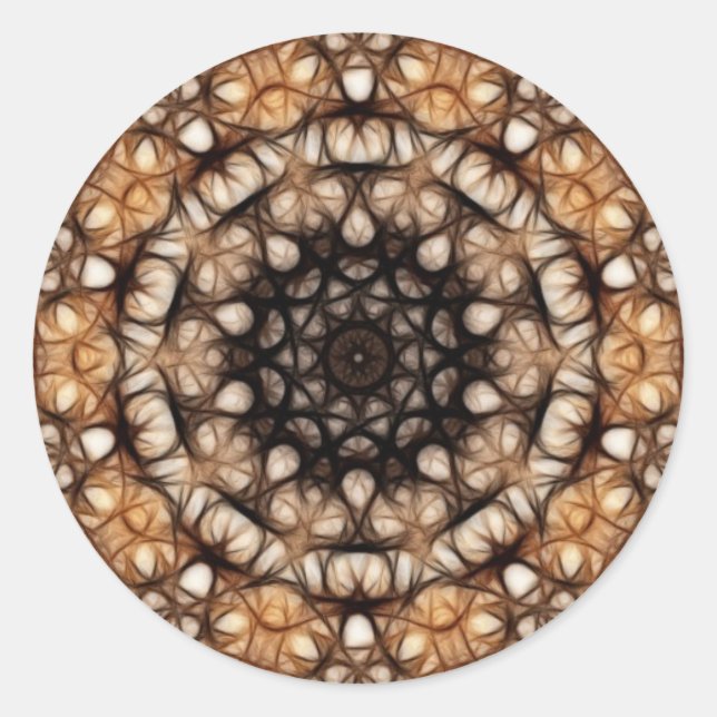 Adesivo Redondo Estrelas Auburn (Sticker) (Frente)