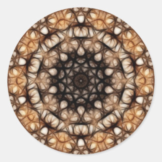 Adesivo Redondo Estrelas Auburn (Sticker)