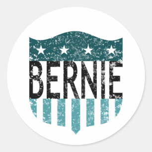 Adesivo Redondo Estrelas BERNIE e faixas