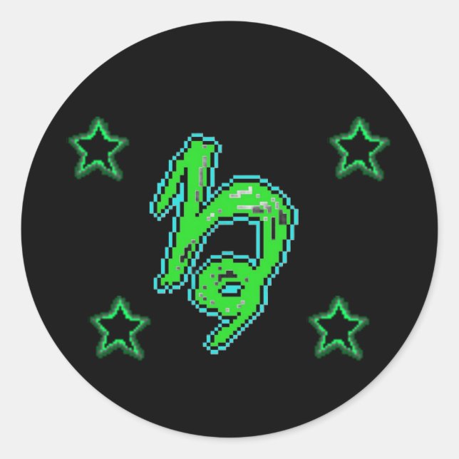 Adesivo Redondo Estrelas CAPRICORN (Frente)