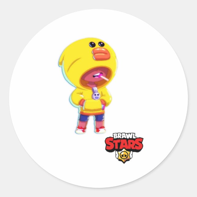 Adesivo Redondo estrelas da briga (Frente)