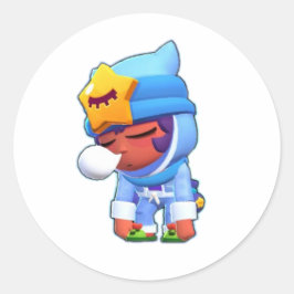 Adesivo Redondo Estrelas de Brawl com Jogo de Stickrs