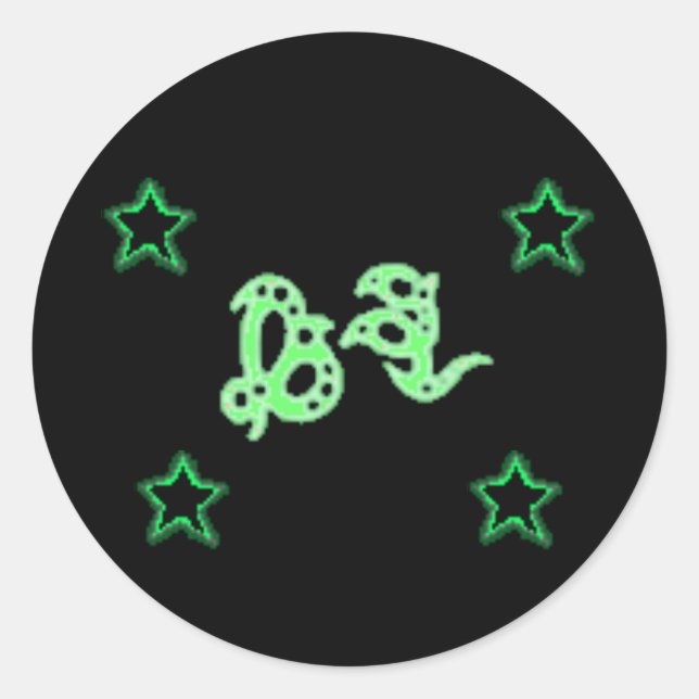 ADESIVO REDONDO ESTRELAS DE GODRUNA DA TERRA (Frente)