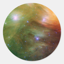 Adesivo Redondo Estrelas de Pleiades no infravermelho SSC2007 07A