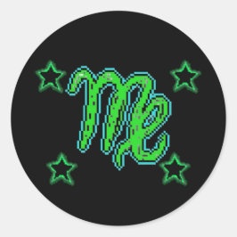 Adesivo Redondo Estrelas do VIRGO