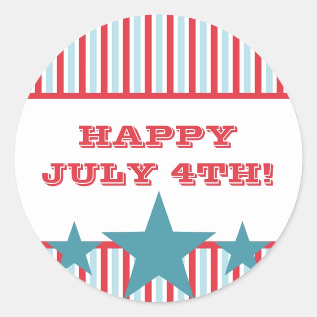 Adesivo Redondo Estrelas e Estrelas Negrito (Frente)