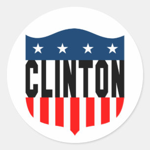 Adesivo Redondo estrelas e listras de pinhão da hillary