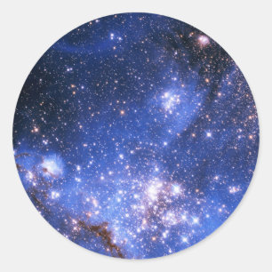 Adesivo Redondo Estrelas Embrionárias Azul de Queda