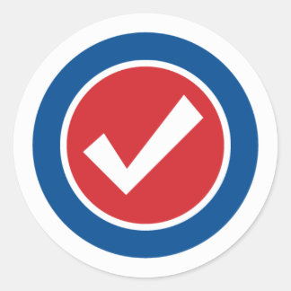 Adesivo Redondo Estrelas n Stripes 32 - Círculo