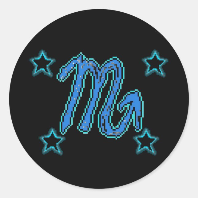 Adesivo Redondo Estrelas SCORPIO (Frente)