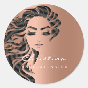 Adesivo Redondo Estribo de Extensão do Cabelo Maquiagem Eyelash C