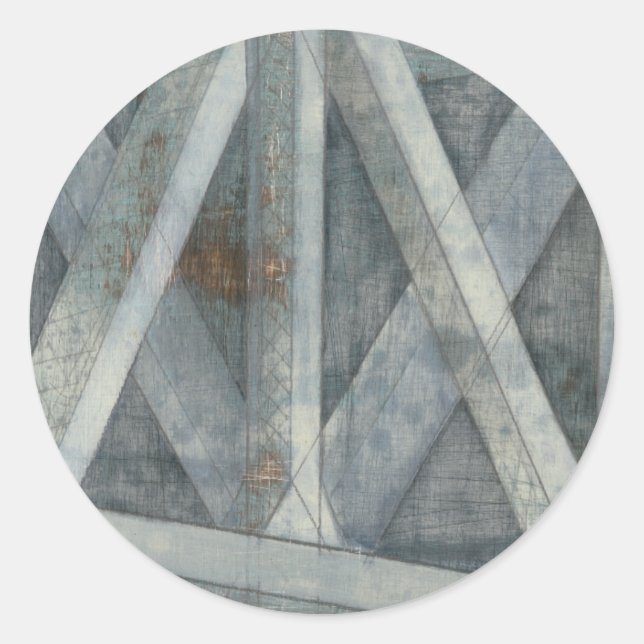 Adesivo Redondo Estrutura industrial | Ponte (Frente)