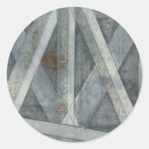 Adesivo Redondo Estrutura industrial   Ponte