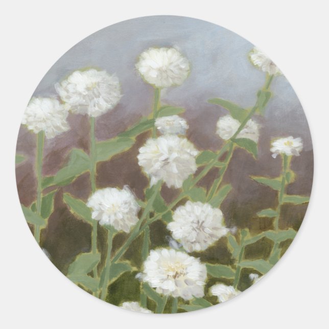 Adesivo Redondo Estudo de Jardim Botânico I (Frente)