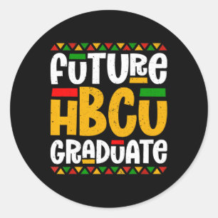 Adesivo Redondo Estudo Histórico da Faculdade Negra do Formando Hb