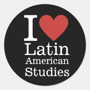Adesivo Redondo ❤️ Estudos Latino-Americanos para Estudantes/Facul