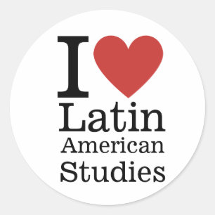 Adesivo Redondo ❤️ Estudos Latino-Americanos para Estudantes/Facul