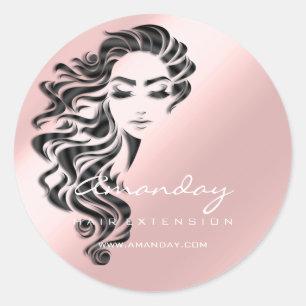 Adesivo Redondo Estylist para a extensão do fio do cabelo Makeup
