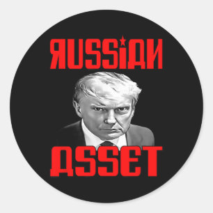 Adesivo Redondo Et Russo - Trump