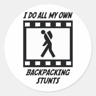 Adesivo Redondo Etapas de Backpacking