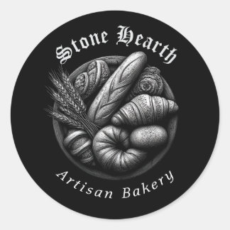 Adesivo Redondo Etched Bread Basket Thank You Classic Round Stick