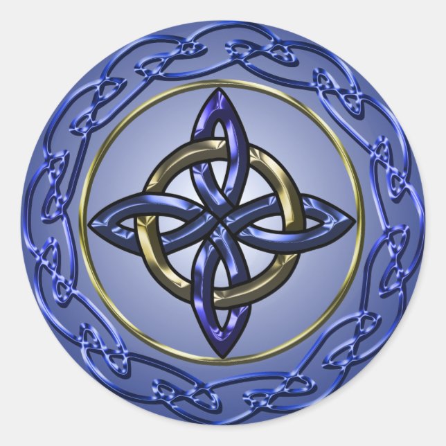 Adesivo Redondo Eternity Knot Sticker (Frente)