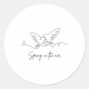 Adesivo Redondo Eterno Flight Love In Motion Sticker