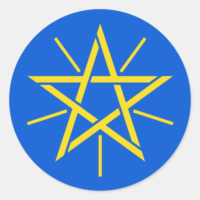 Adesivo Redondo ethiopia emblem (Frente)