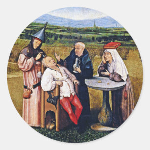 Adesivo Redondo Etiqueta: Bosch - pedra da loucura