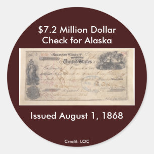 Adesivo Redondo Etiqueta/verificação para Alaska