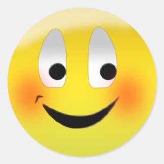 Adesivo Redondo "Etiquetas azuis