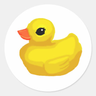 Adesivo Redondo Etiquetas/selos Ducky de borracha do envelope