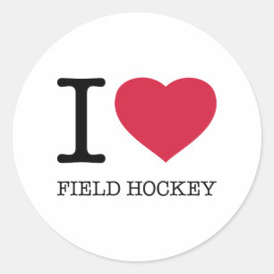 ADESIVO REDONDO EU ADORO CAMPO HOCKEY