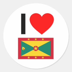 Adesivo Redondo eu adoro grenada