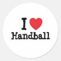 Eu adoro o coração do Handball personalizado