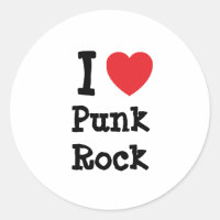 Eu adoro o coração do Punk Rock personalizado
