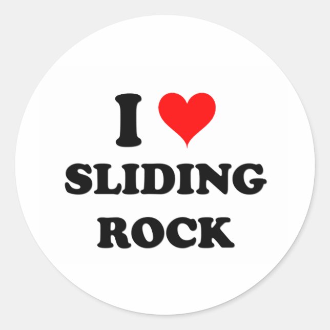 Adesivo Redondo Eu Adoro Samoa Rock Escorregante (Frente)