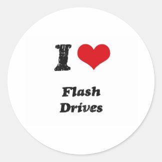 Adesivo Redondo Eu adoro UNIDADES FLASH