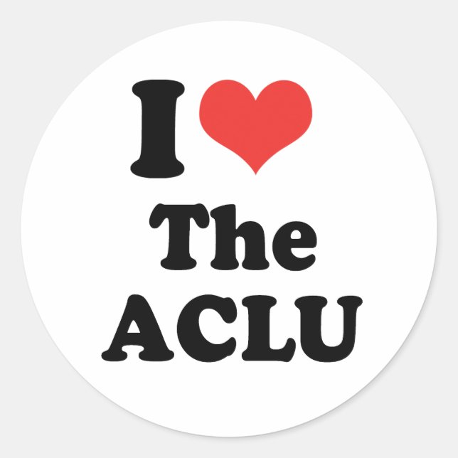 Adesivo Redondo EU AMO A ACLU - .png (Frente)