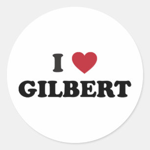 Adesivo Redondo Eu amo a arizona de Gilbert